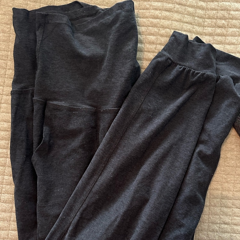 Beyond Yoga, Beyond the Bump Maternity Pregnancy Joggers black